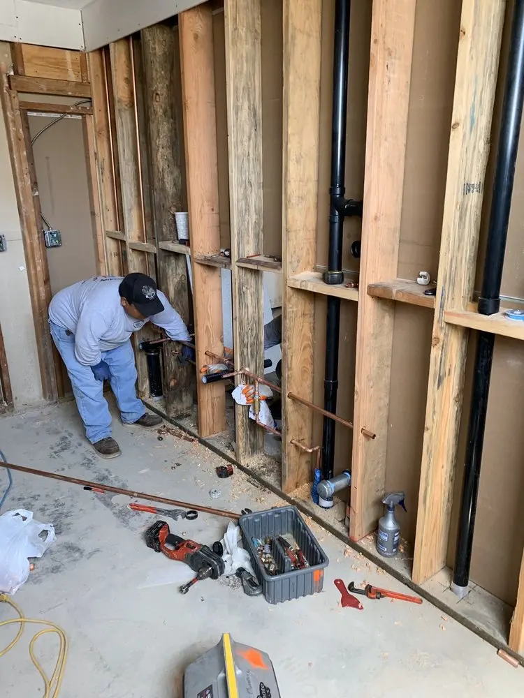 Commercial rough-in plumbing for Water Heater Replacement in Buffalo Gap